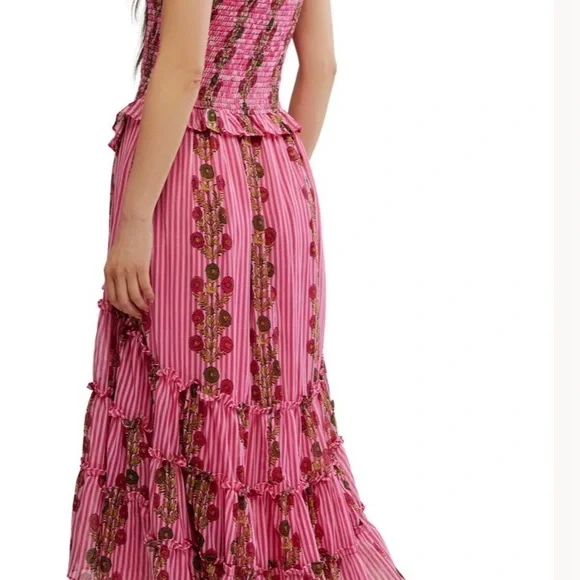 Free People Pink Floral High-Low Sundress - Picture 4 of 5